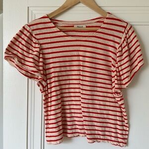 Madewell flutter sleeve T